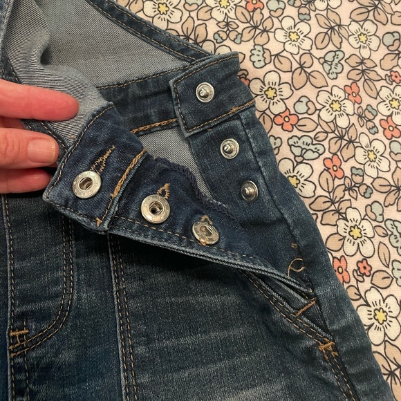 Girls Denim Overall Dress by True Craft-very good condition-Size 6x - Picture 11 of 14